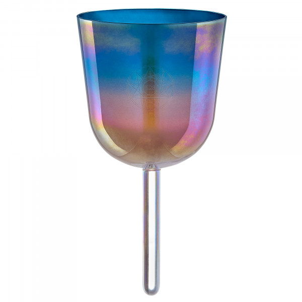 MEINL Sonic Energy 4,5" Essence Solfeggio Crystal Singing Bowl Mi 528 Hz, Sunrise Blue (ESOLCSB528)