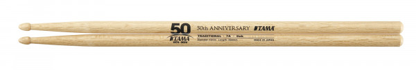 TAMA 50th Anniversary 7A Drum Sticks - 1 Pair (TAMA-7A-50TH)