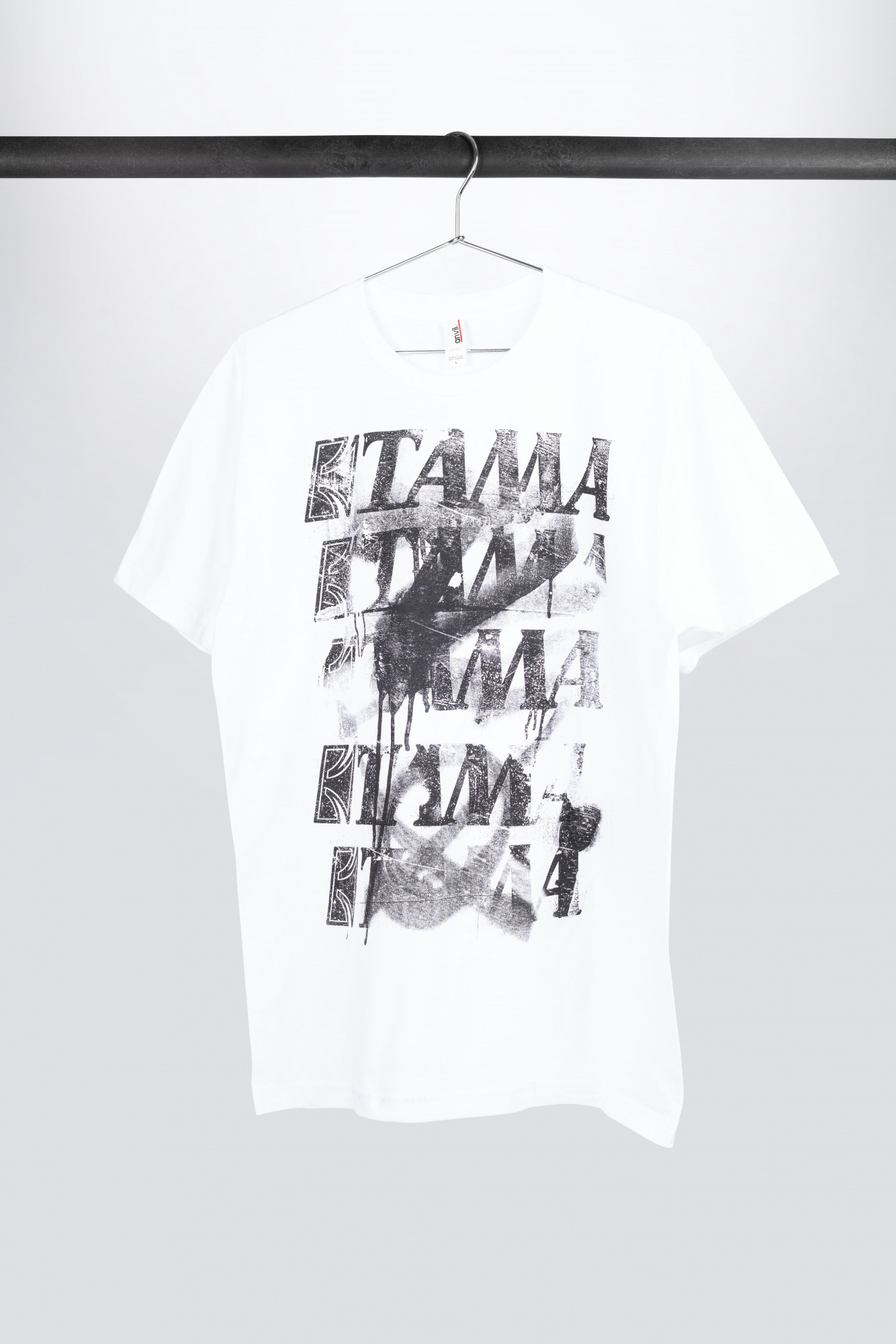 TAMA T-Shirt in Spray weiß Shop | | SALE Frontprint (TT10GHET) MEINL Paint mit