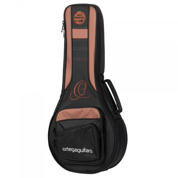 ORTEGA Pro Series Lefty Mini Travel Guitar Bag - Black/Brown (ONB-MA-L)