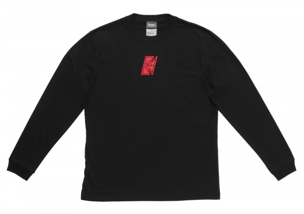 TAMA Long Sleeve Black mit Red "T" Logo Size L (TAML001L)