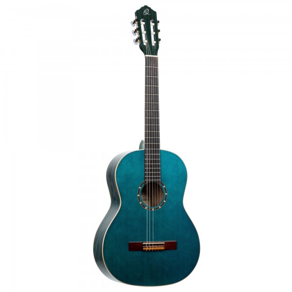 ORTEGA Family Series 4/4 Classical Slim Neck Guitar 6 String - Ocean Blue + Gigbag (R121SNOC)