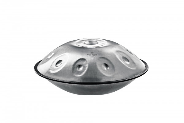 MEINL Sonic Energy Sensory Handpan Edelstahl D Kurd 10 Töne 440 Hz - Silber - Niemand ist perfekt (1B-HPSTL100S)