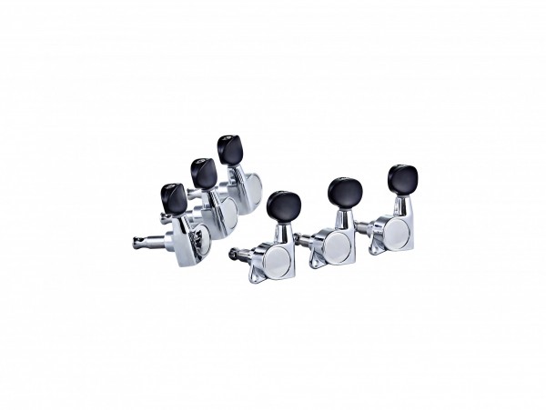 ORTEGA 3+3 Guitar Tuning Machines - Chrome (OTMEG33-CR)