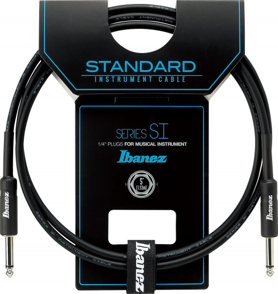 IBANEZ Instrumentenkabel 1,52m Schwarz 2 gerade Stecker (SI5)