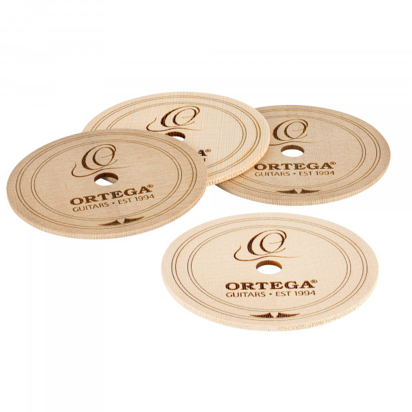 ORTEGA Wooden Coaster 4 pcs Set - Spruce (OCO-4)