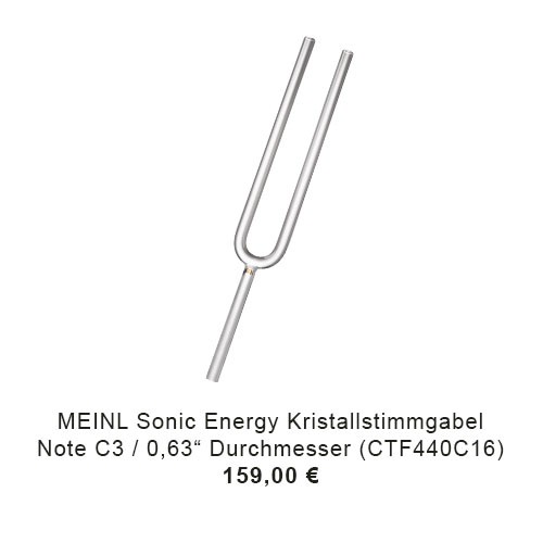 MEINL Sonic Energy Crystal Tuning Fork - Note C3, 0,63" / 16 mm Durchmesser (CTF440C16) 