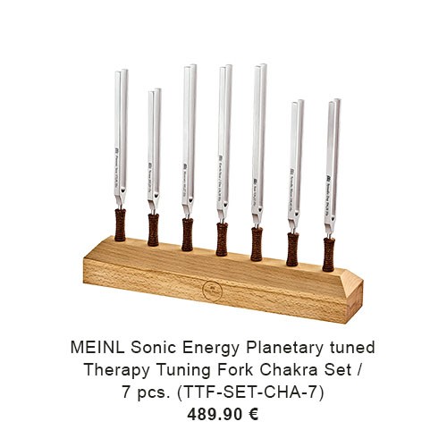 MEINL Sonic Energy Planetary Tuned Therapy Tuning Fork Chakra Set - 7 pcs. (TTF-SET-CHA-7) 