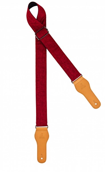 ORTEGA Casual Series Baumwollgitarrengurt - Burgundy (OCS-250)