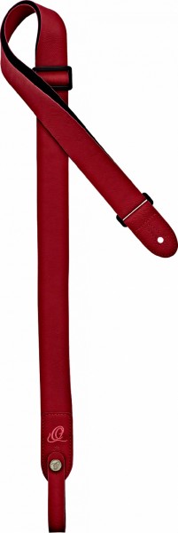 ORTEGA Vegan Series Ukulele-Strap - Red + Bonus CONNECT-XX (OSVU-RD)