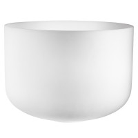 MEINL Sonic Energy 16" white-frosted Crystal Singing Bowl D3, 440 Hz, Sacral Chakra (CSBM16D3)