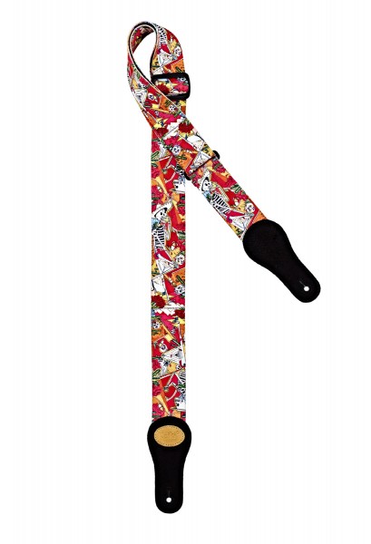 KEIKI Designer Serie Nylon Guitar Strap - "El Muerto" (KNS-EM)