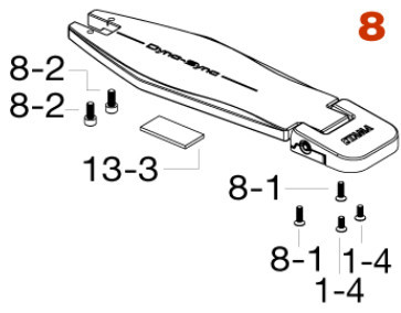 TAMA Footboard with Screw for Dyna-Sync Single Pedal (HPDS18)