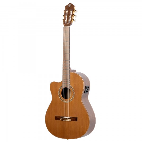 ORTEGA Performer Series 4/4 Classical Guitar 6-String Lefty - Natural + Gig Bag (RCE159MN-L)