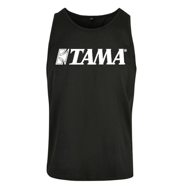 TAMA Tanktop Black with white TAMA logo on the chest (TATTBK)