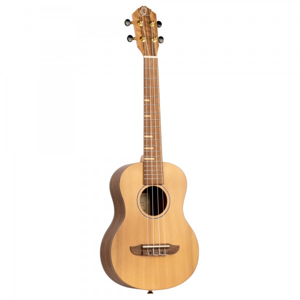 ORTEGA Timber Series Tenor Ukulele 4 String - Solid Cedar / Walnut Natural + Bag (RUTI-TE)