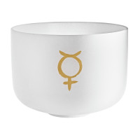 MEINL Sonic Energy 12" Planetary Tuned Crystal Singing Bowl, Mercury 141.27 Hz (PCSB12ME)