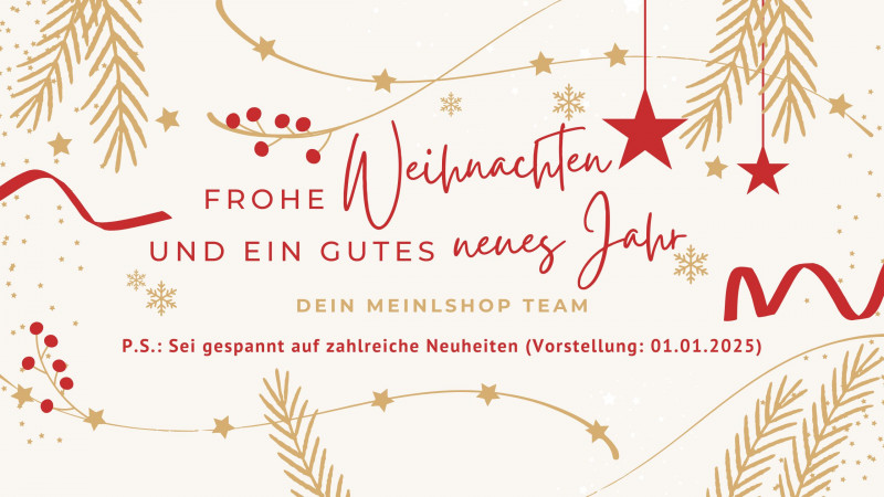 Frohe Weihnachten wünscht Meinlshop