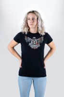 Black Meinl t-shirt with imprinted Jawbreaker logo on chest - Girlie ...