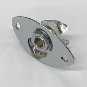 IBANEZ Jack Assembly - Open type jack, chrome jack plate (3YJKOJKP-CH)