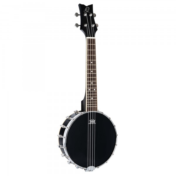 ORTEGA Banjolele Serie Konzert Ukulele 4 String - Maple Black + Bag (OUBJ100-SBK)