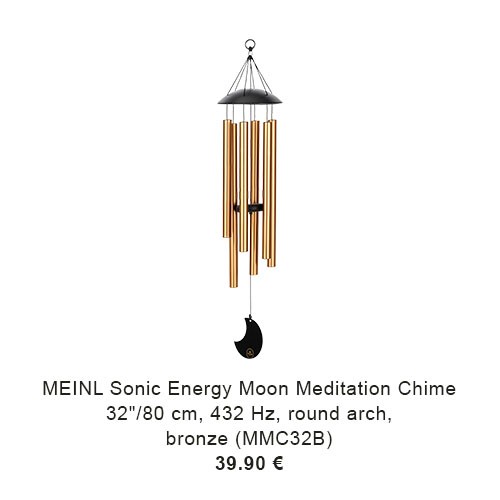 MEINL Sonic Energy Moon Meditation Chime, 32" / 80 cm, 432 Hz, Round Arch, Bronze (MMC32B) 