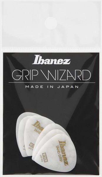 IBANEZ Grip Wizard Series Crack Sand Grip Flat Picks - 6er Pack (PPA16MCG-WH)