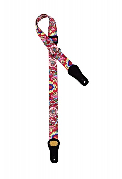 KEIKI Designer Series Nylon Ukulele Strap - "Peace '68" (KNS-68-U)