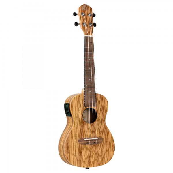 ORTEGA Timber Serie Konzert Preamp Ukulele 4 String - Zebrawood Natural + Bag (RFU11ZE)