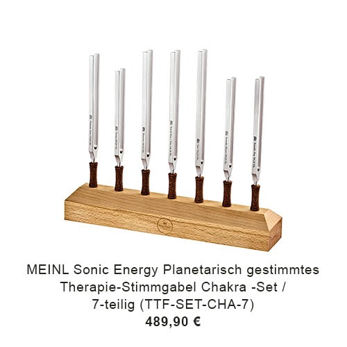 MEINL Sonic Energy Planetary Tuned Therapy Tuning Fork Chakra Set - 7 teilig (TTF-SET-CHA-7) 