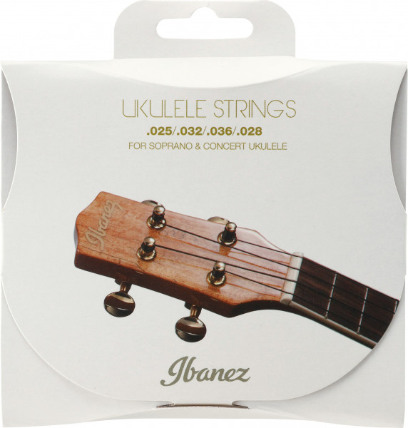 IBANEZ Saiten Set für 4 String Sopran/Konzert Ukulele (IUKS4)