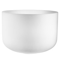 MEINL Sonic Energy 16" white-frosted Crystal Singing Bowl C3, 432 Hz, Root Chakra (CSB16C3)