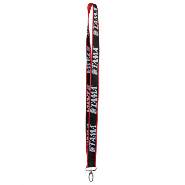 TAMA Lanyard - Rot/Schwarz mit weißem Logo (TAMA-LANYARD)