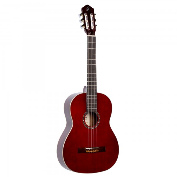 ORTEGA Family Series 4/4 Konzertgitarre 6 String - Weinrot + Bag (R121WR)