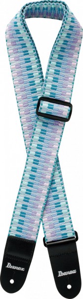 IBANEZ Braided Guitar Strap - Mint Green/Purple (GSB50-C5)