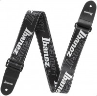 IBANEZ Design Strap - Black/White Logos (GSD50-P6)