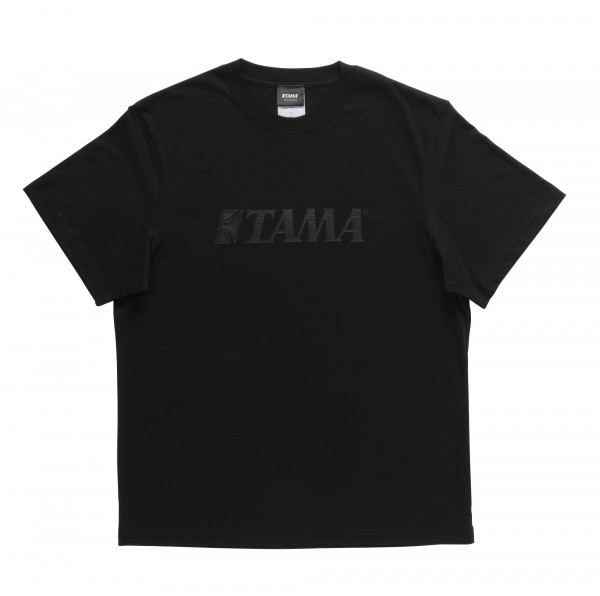 TAMA T-Shirt Black mit Black Logo Size XXL (TAMT007)