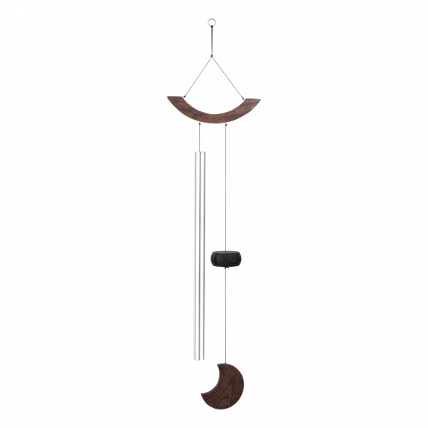 MEINL Sonic Energy Moon Meditation Chime, 49" / 125 cm, 432 Hz, Gebogene Aufhängung, Silber (MMC49S)