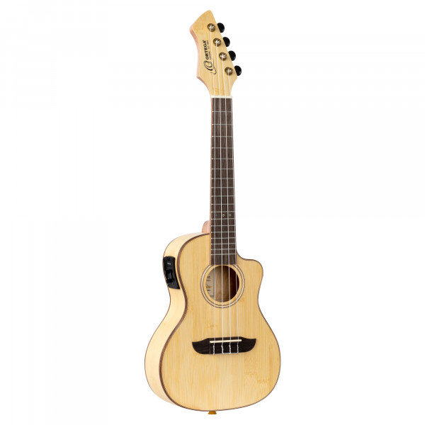 ORTEGA Horizon Series Concert Preamp Ukulele 4 String - Bamboo Natural + Bag (RUBO-CE)