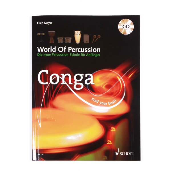 Ellen Mayer "World Of Percussion Conga" textbook incl. CD - German (WOP-CONGA)