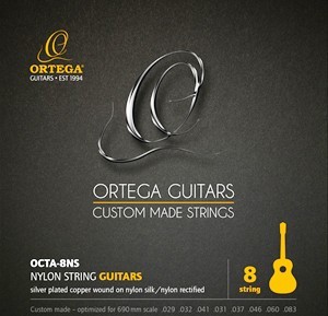 ORTEGA Single String - Nylon Silver- plated Copper Wound - Single String 029 (OCTA-8E1)