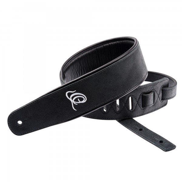 ORTEGA Genuine-Leather Guitar-Strap - Black Hole (OSAR-1)