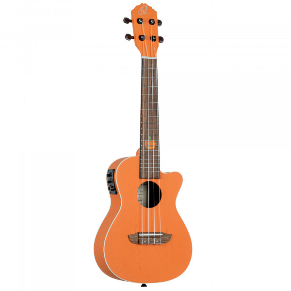 ORTEGA Custom Built Serie Halloween Edition Konzert Preamp Ukulele 4 String - Pumpkin Orange (RUHWCE)